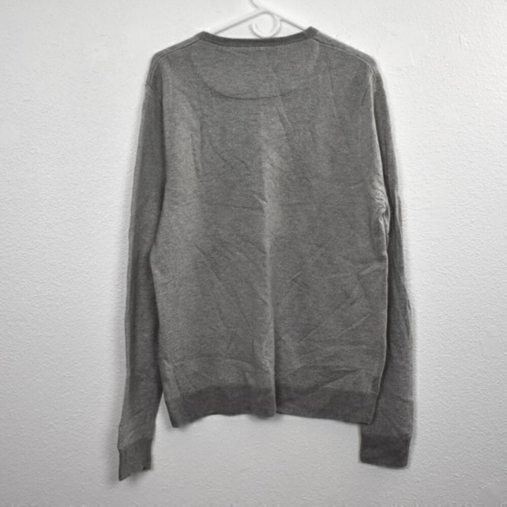 Nordstrom Men's Shop Crew Neck Sweater Size L Color Grey Gently Used Condition - Picture 3 of 5